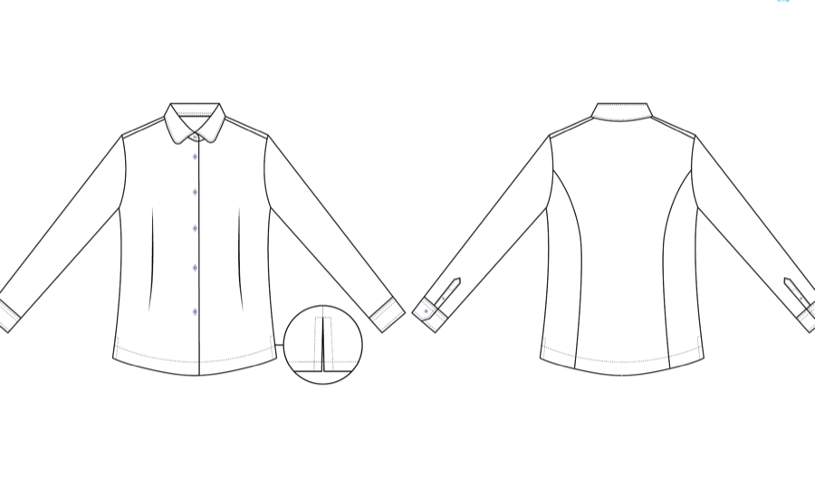 Kemeja putih formal varian